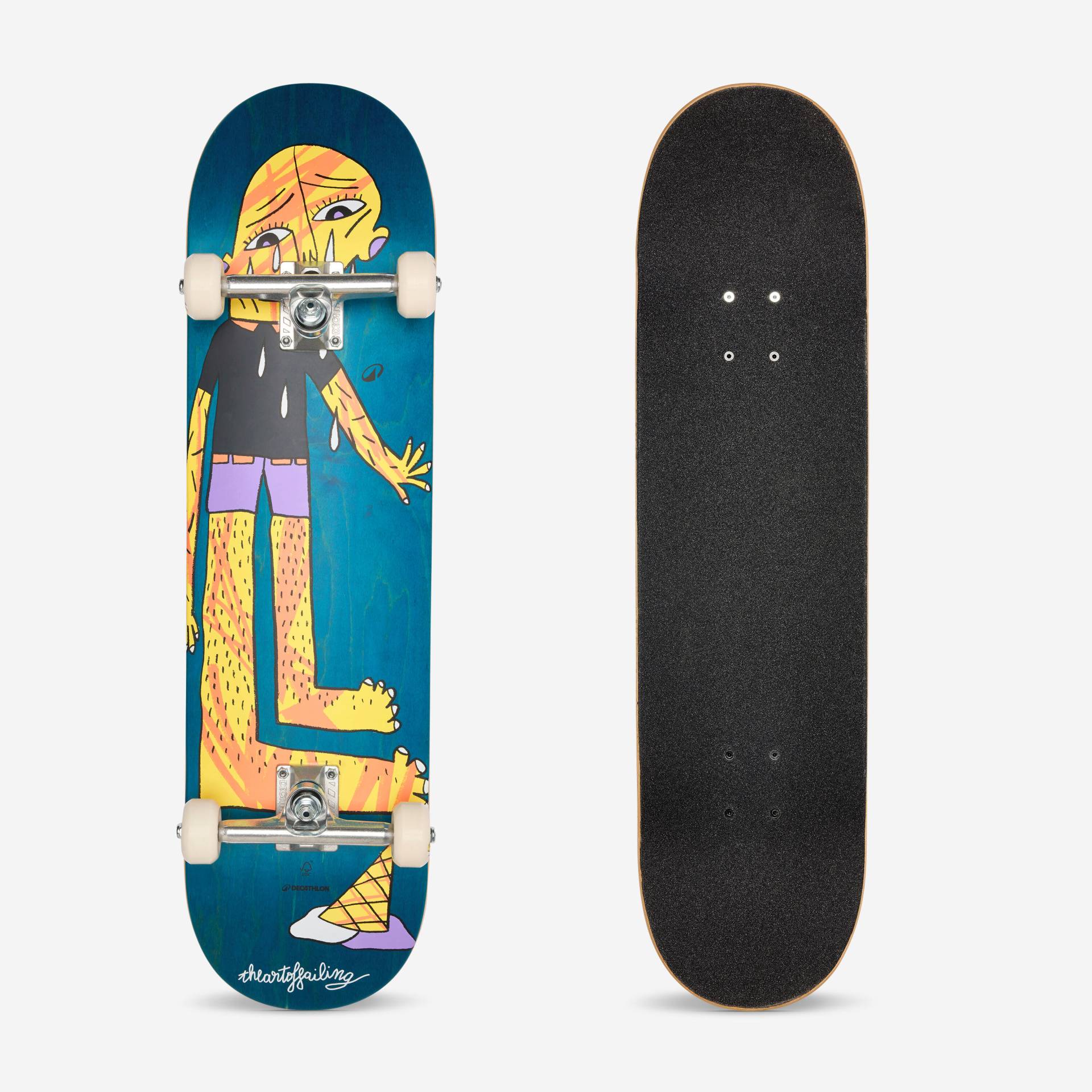 Skateboard komplett für Skater ab 12 Jahren - CP500 Ice Cream Skateboard komplett für Skater ab 12 Jahren - CP500 Ice Cream von Decathlon
