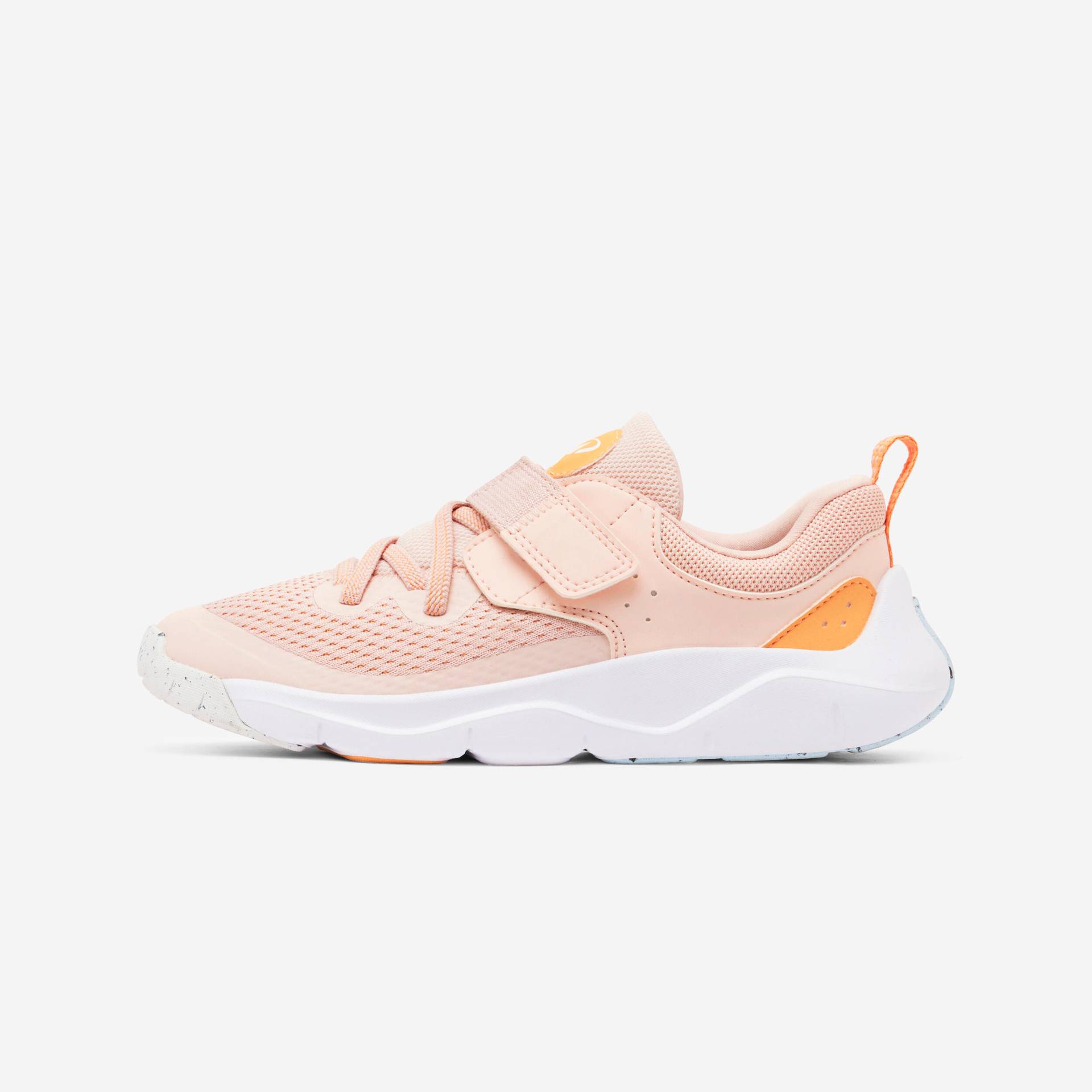 Sportschuhe Kinder Klettverschluss und elast. Schnürung - Playful Fast rosa von Decathlon