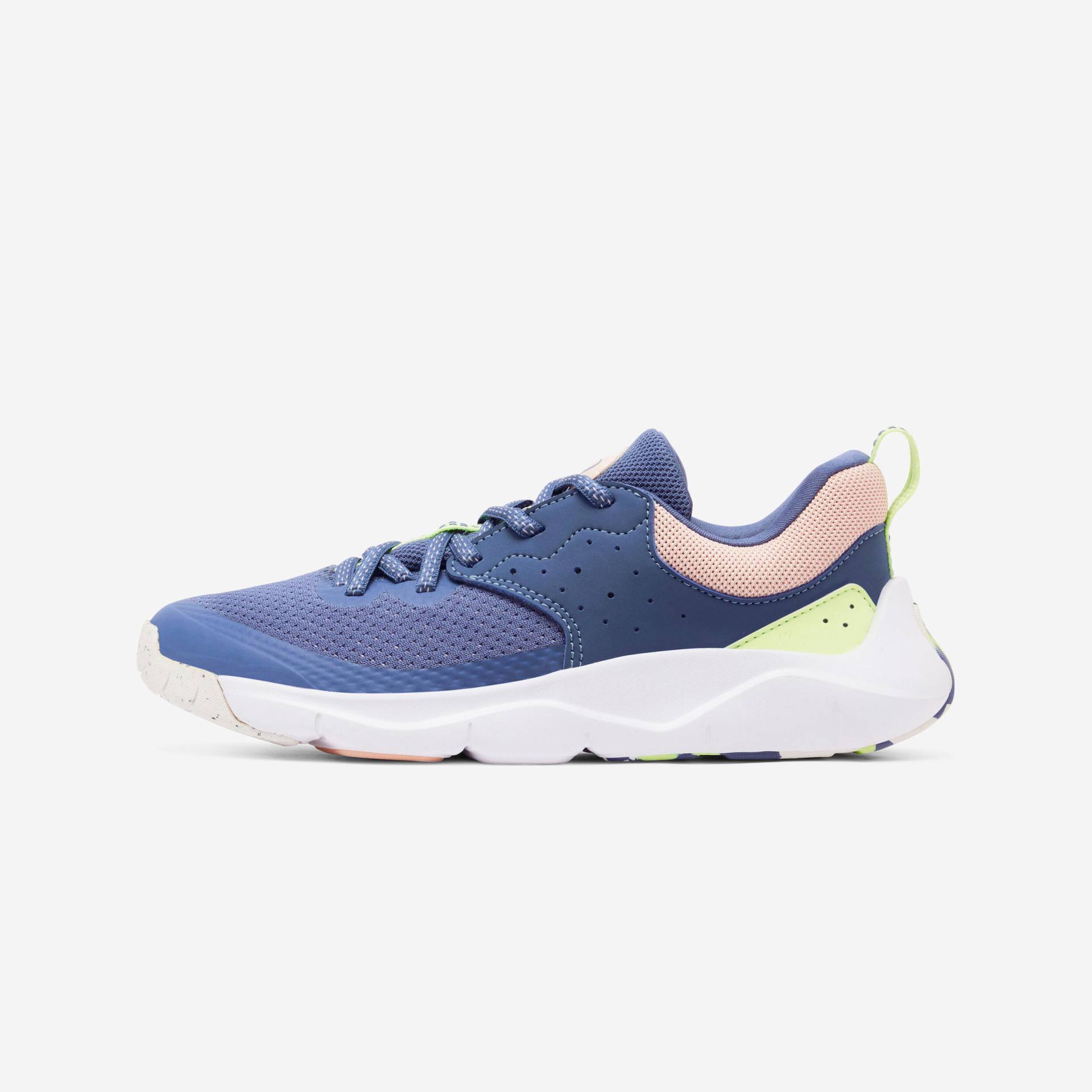 Sportschuhe Kinder Schnürsenkel - Playful Fast blau/rosa von Decathlon