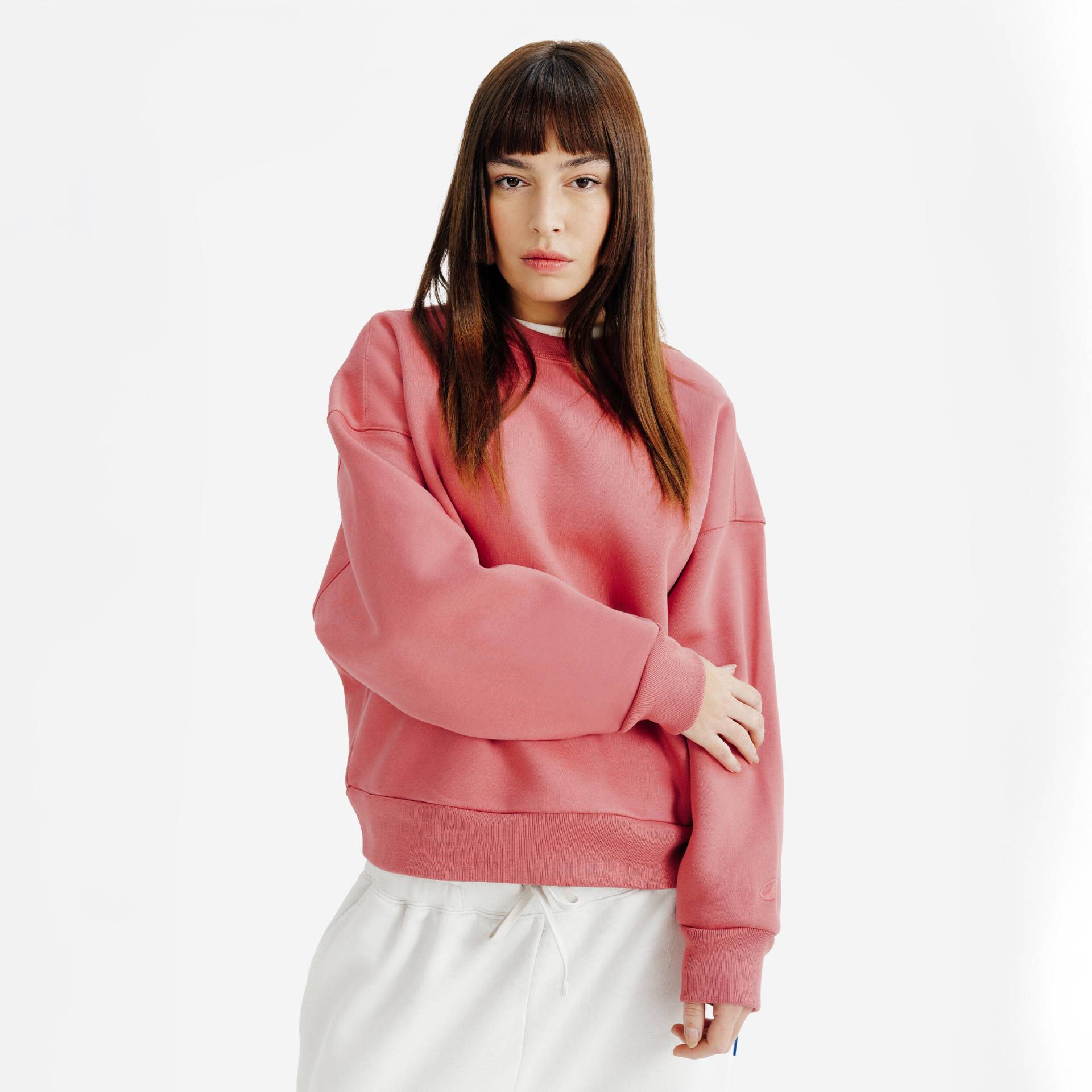 Sweatshirt Damen Rundhals - rosa Sweatshirt Damen Rundhals - rosa von Decathlon