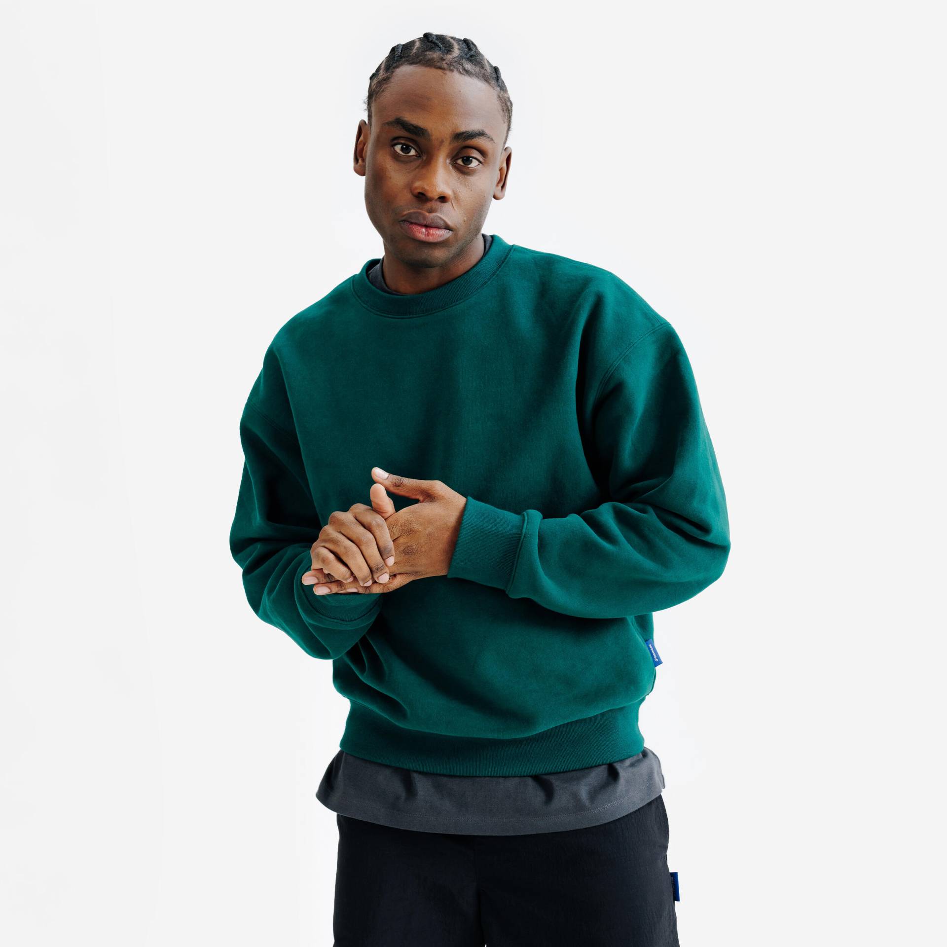 Sweatshirt Herren Oversized Rundhals - grün Sweatshirt Herren Oversized Rundhals - grün von Decathlon