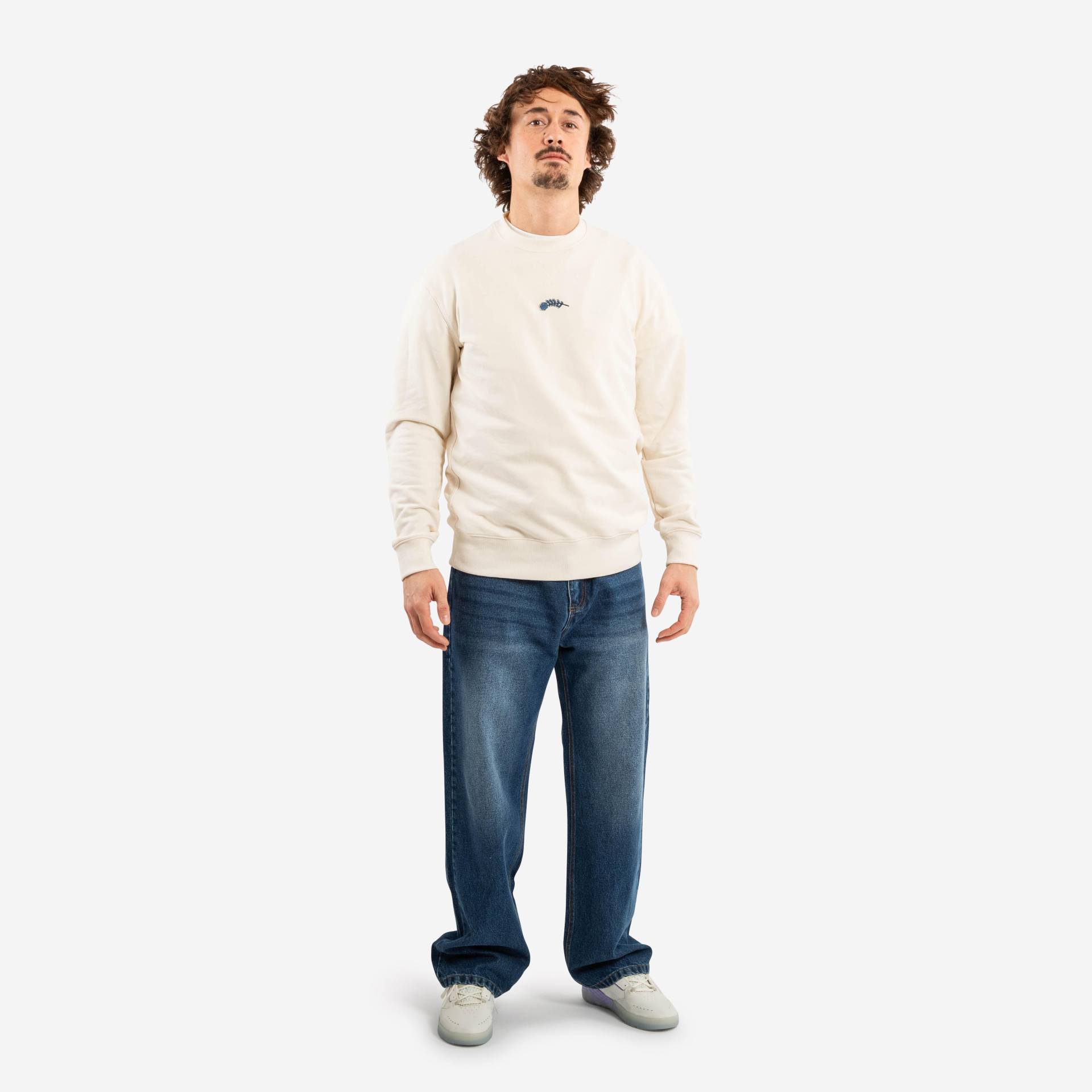 Sweatshirt Skater Rundhalsausschnitt - Roos Zwetsloot Collection ungefärbt Sweatshirt Skater Rundhalsausschnitt - Roos Zwetsloot Collection ungefärbt von Decathlon