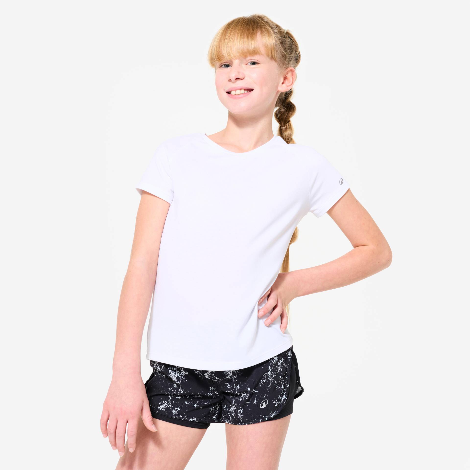 T-Shirt Kinder Mädchen atmungsaktiv - weiß T-Shirt Kinder Mädchen atmungsaktiv - weiß von Decathlon