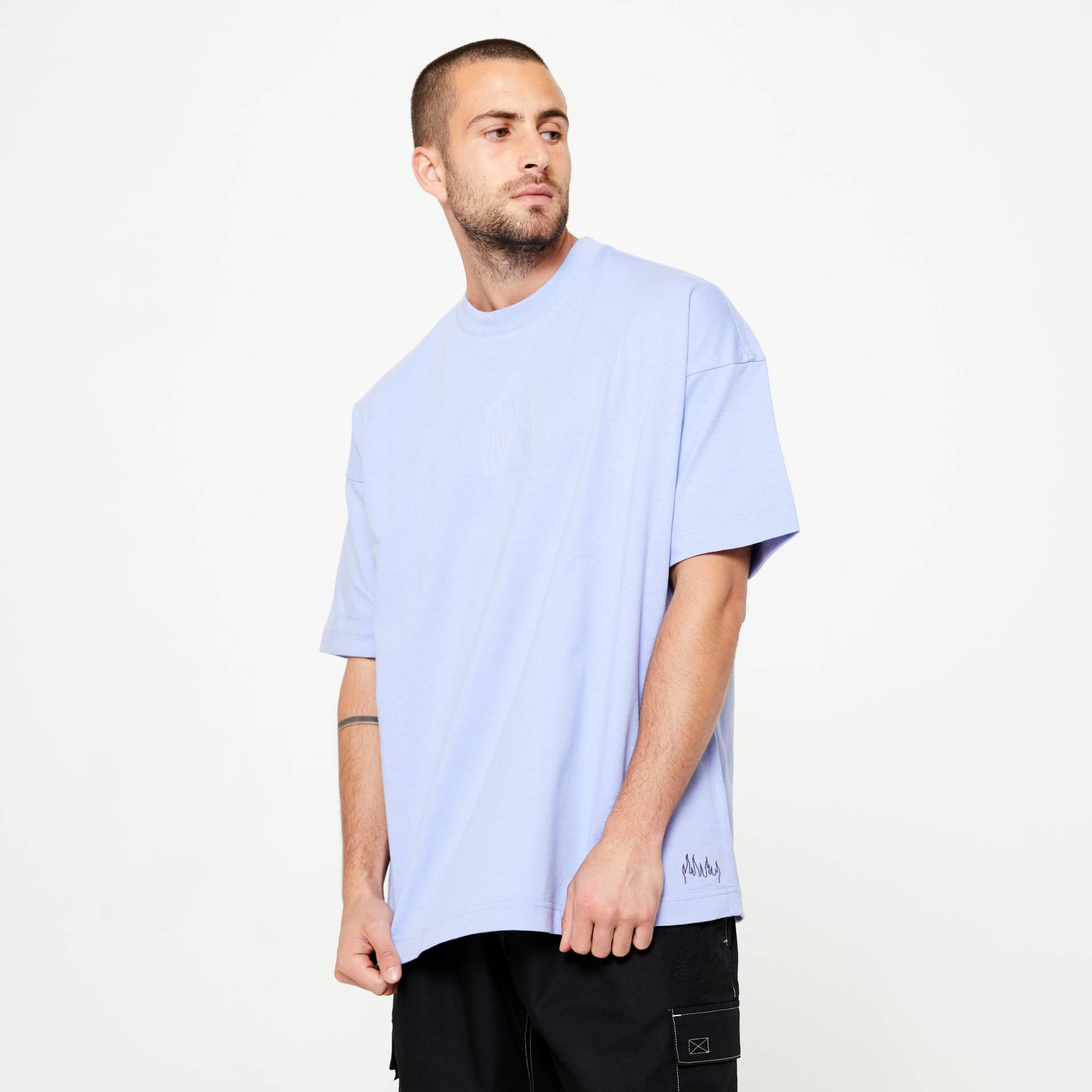 T-Shirt Skateboard weit - TS500 Indigo Pastel Signature Damestoy Collection von Decathlon