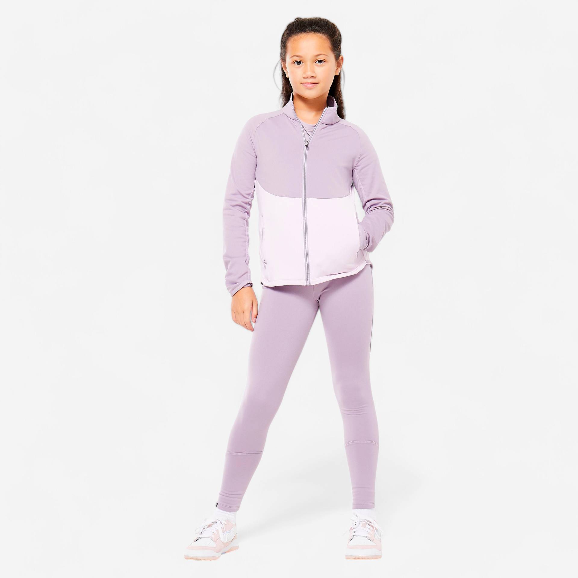 Trainingsanzug Kinder - S500 lila/weiss Trainingsanzug Kinder - S500 lila/weiss von Decathlon