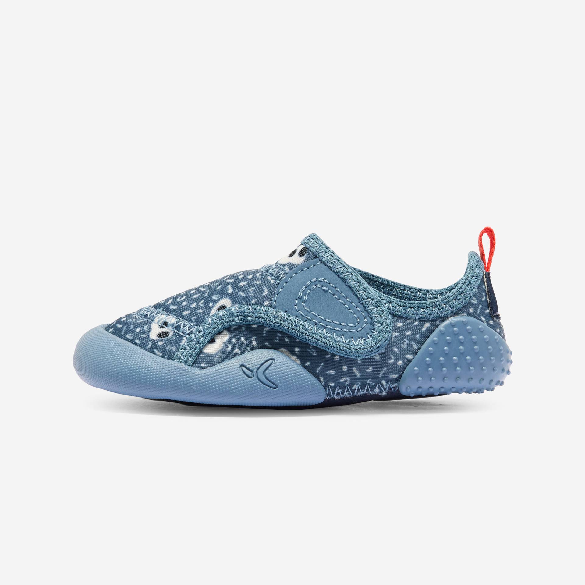 Turnschuhe Babylight atmungsaktiv Babyturnen - blau mit Muster Turnschuhe Babylight atmungsaktiv Babyturnen - blau mit Muster von Decathlon