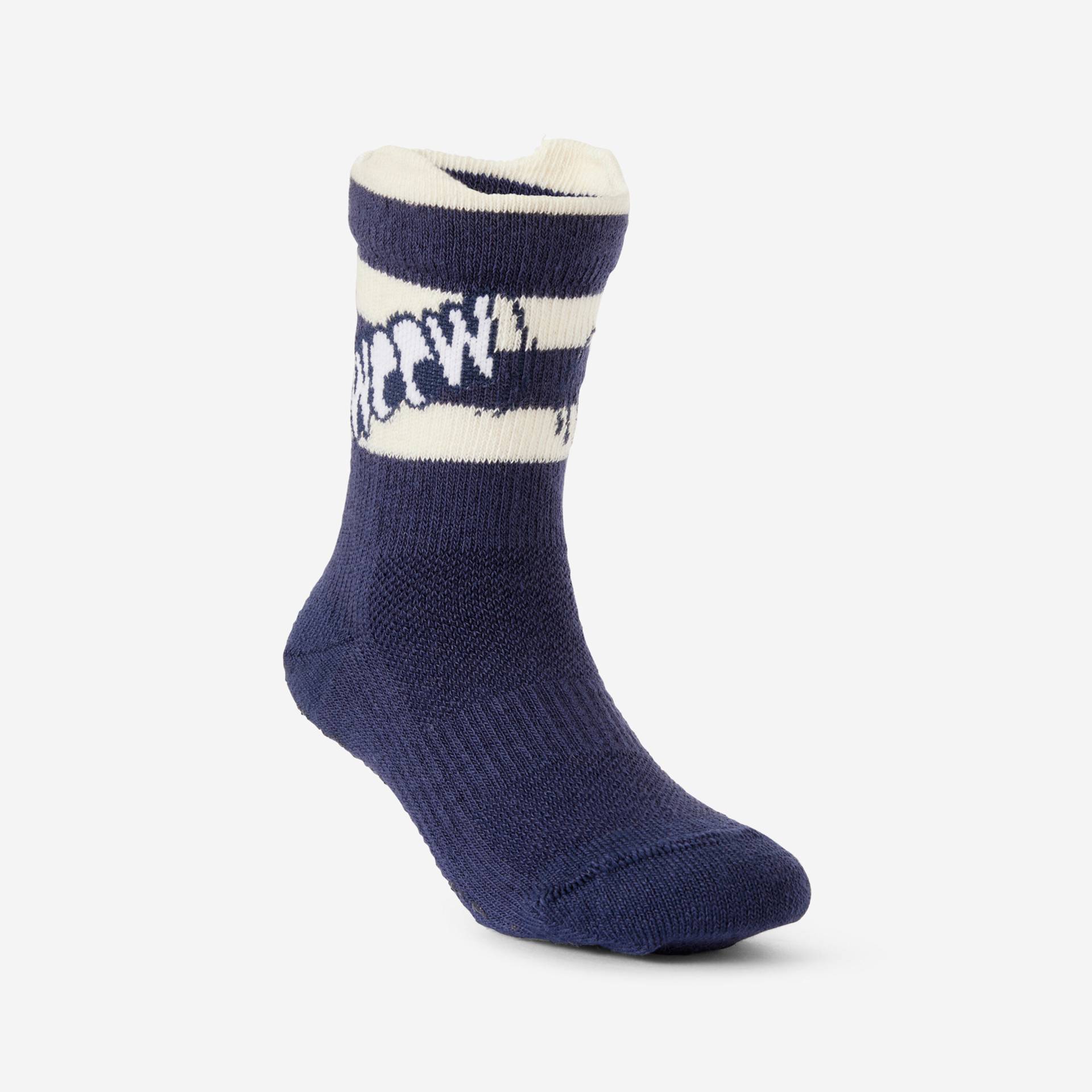 Turnsocken Kinder 600 rutschfest atmungsaktiv - blau/weiss mit Mustern Turnsocken Kinder 600 rutschfest atmungsaktiv - blau/weiss mit Mustern von Decathlon