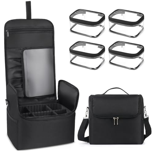 Deciniee Kosmetikkoffer Make Up Tasche: Professionelle Kosmetiktasche Groß - Tragbar Reise Schminktasche Schminkkoffer Damen von Deciniee