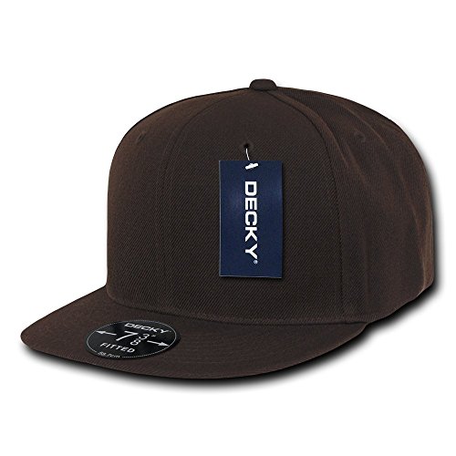 Decky Herren Retro Fitted Caps Headwear braun Größe 22 von Decky