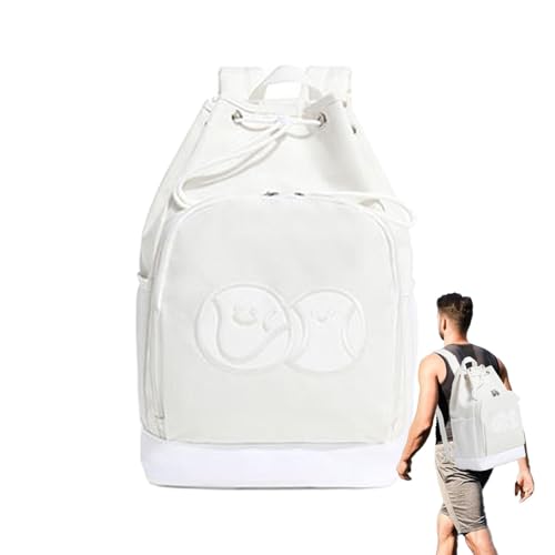 Decorhome Badmintonschläger-Rucksack, Tennistaschen-Rucksack, Schlägerträger für Bälle, Tennis-Rucksack, verstellbar, doppelte Schultergurte, Sportzubehör, multifunktional, große Kapazität für Damen von Decorhome