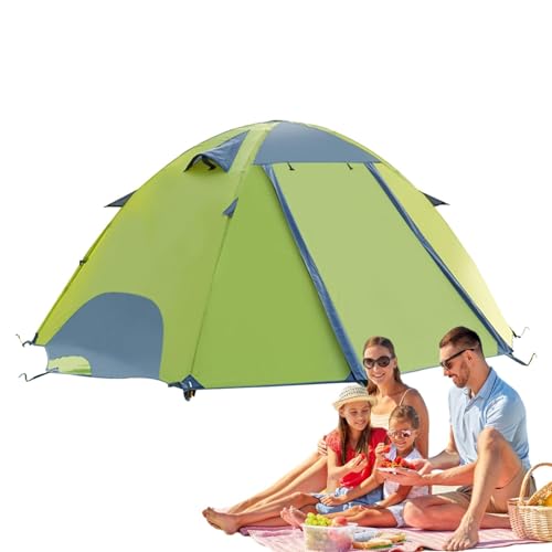 Zwei-Personen-Zelt, großes Campingzelt, wasserdicht, atmungsaktiv, leicht, Wanderzelte für Rucksacktouren, feinmaschige Campingzelte für Outdoor-Aktivitäten, wasserdichtes Outdoor-Zelt zum Angeln mit von Decorhome