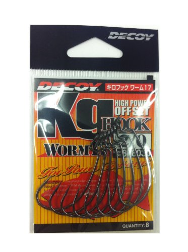 Decoy Worm 17 KG High Power Offset Worm Hooks Size 2/0 (8030) von KATSUICHI