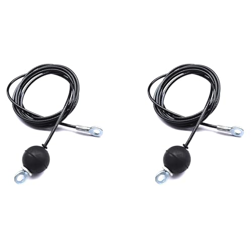 Decqerbe 2X Fitness Gym Kabel Fitness Riemen Scheibe Dickes 6 Mm- Hoch Leistungs Stahl Draht Seil für Heim Gym Kabel Riemen Scheiben Maschinen ZubehöR von Decqerbe