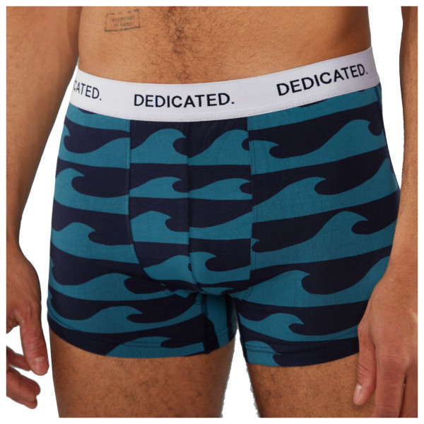 DEDICATED - Boxer Briefs Kalix Waves - Alltagsunterwäsche Gr XXL blau von Dedicated