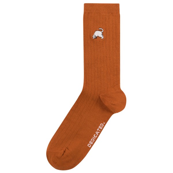DEDICATED - Rib Socks Knivsta Dog Pose - Multifunktionssocken Gr 41-45 braun DEDICATED - Rib Socks Knivsta Dog Pose - Multifunktionssocken Gr 41-45 braun von Dedicated