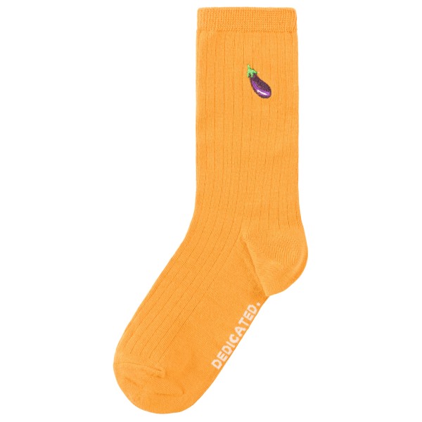 DEDICATED - Rib Socks Knivsta Eggplant - Multifunktionssocken Gr 41-45 orange DEDICATED - Rib Socks Knivsta Eggplant - Multifunktionssocken Gr 41-45 orange von Dedicated