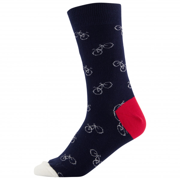 DEDICATED - Socks Sigtuna Bike Pattern - Multifunktionssocken Gr 41-45 blau von Dedicated
