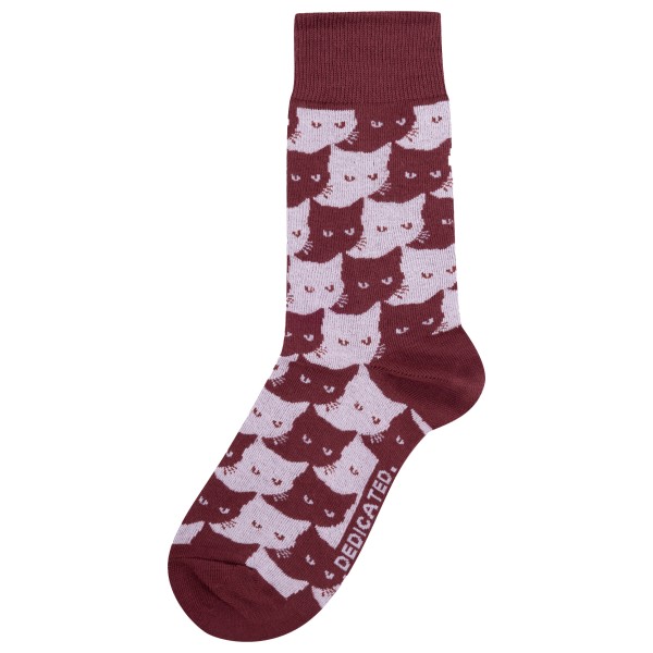 DEDICATED - Socks Sigtuna Pepita Cats - Multifunktionssocken Gr 41-45 rot DEDICATED - Socks Sigtuna Pepita Cats - Multifunktionssocken Gr 41-45 rot von Dedicated