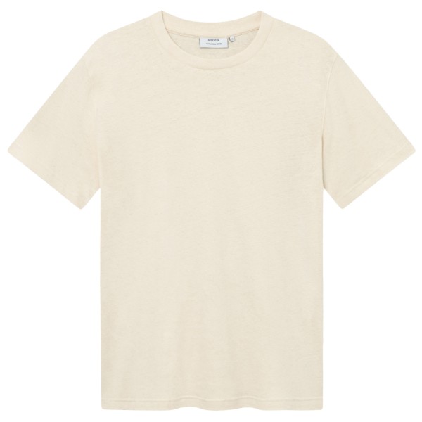 DEDICATED - T-Shirt Gustavsberg Hemp - T-Shirt Gr L beige/weiß von Dedicated