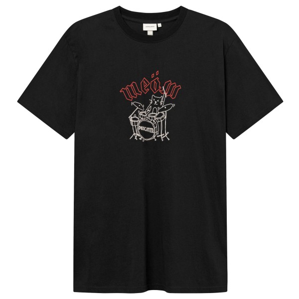 DEDICATED - T-Shirt Stockholm Meow - T-Shirt Gr L;M;XL schwarz von Dedicated