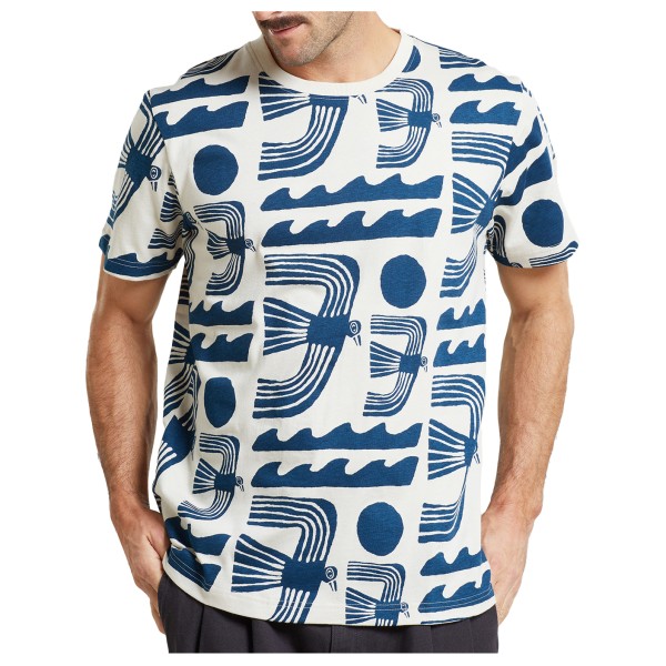 DEDICATED - T-Shirt Stockholm Seagulls - T-Shirt Gr L;XL grau von Dedicated