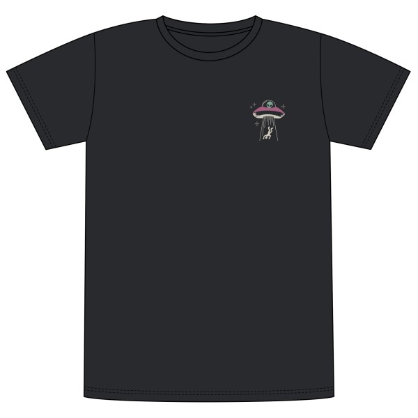 DEDICATED - T-Shirt Stockholm UFO Chest - T-Shirt Gr L schwarz von Dedicated