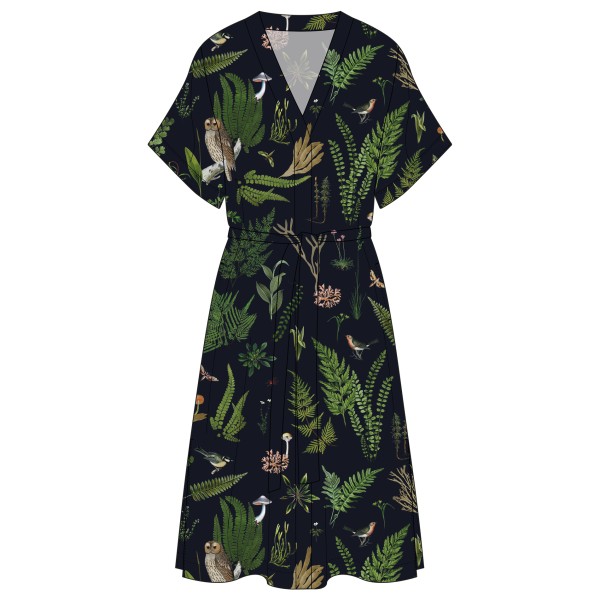 DEDICATED - Women's Dress Kallvik Secret Garden - Kleid Gr S schwarz von Dedicated