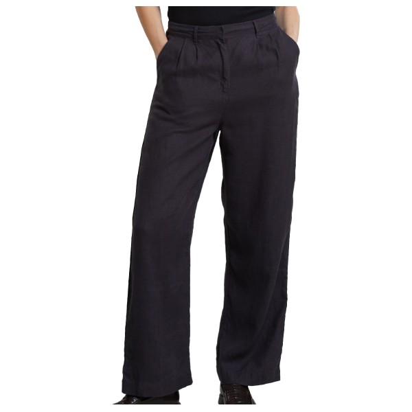 DEDICATED - Women's Pants Vickleby Linen - Freizeithose Gr XS schwarz von Dedicated