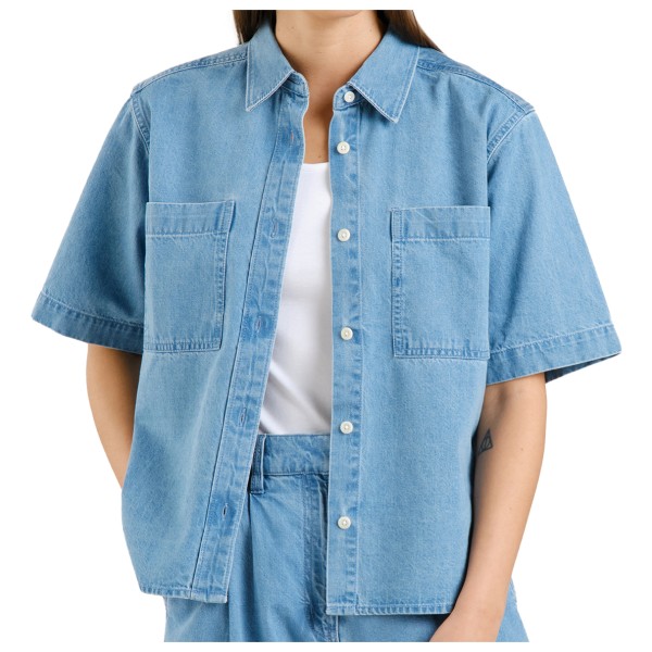 DEDICATED - Women's Shirt Stensvik Denim - Bluse Gr XS blau von Dedicated