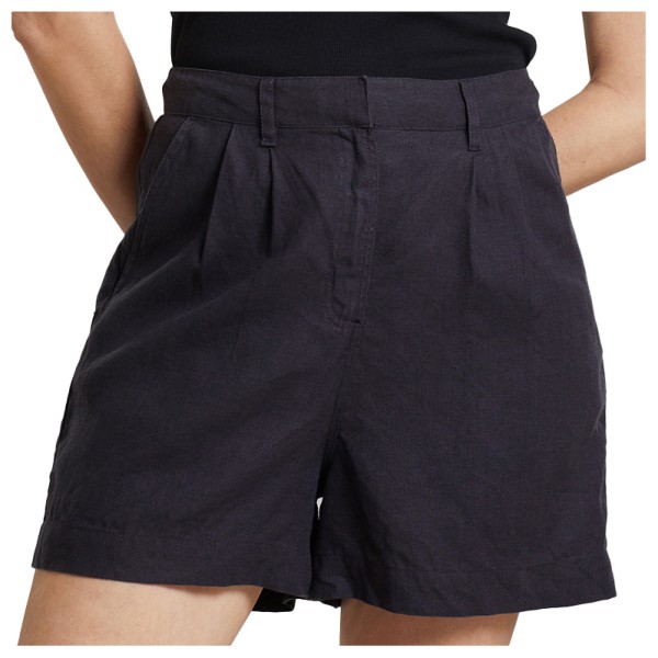 DEDICATED - Women's Shorts Djupvik Linen - Shorts Gr XL schwarz von Dedicated