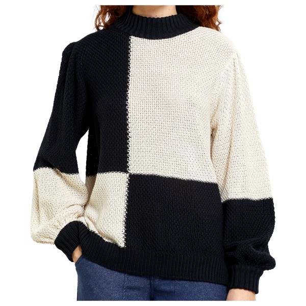 DEDICATED - Women's Sweater Knitted Rutbo Blocks - Pullover Gr XL schwarz von Dedicated