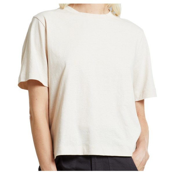 DEDICATED - Women's T-Shirt Vadstena Hemp - T-Shirt Gr L weiß von Dedicated