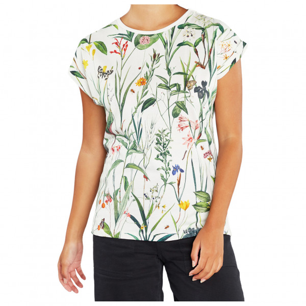 DEDICATED - Women's T-Shirt Visby Flower Field - T-Shirt Gr L;M;S;XL;XS weiß von Dedicated