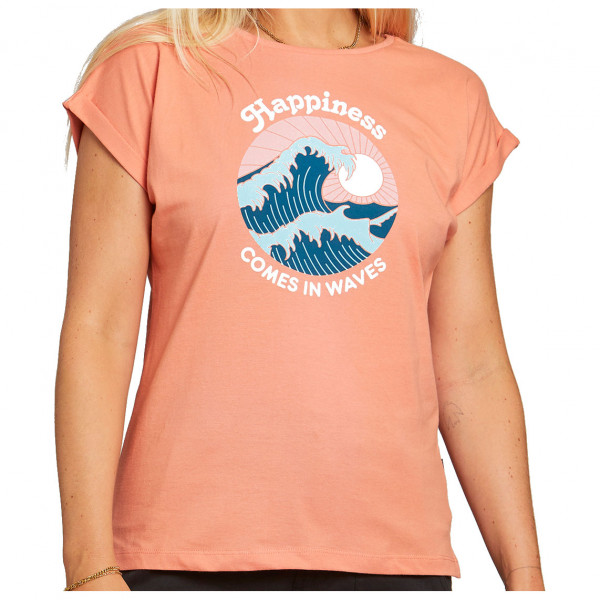 DEDICATED - Women's T-Shirt Visby Happiness - T-Shirt Gr XS weiß von Dedicated