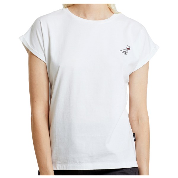 DEDICATED - Women's T-Shirt Visby Wine Cheers - T-Shirt Gr XS weiß von Dedicated