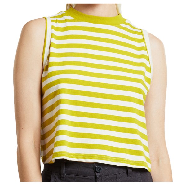 DEDICATED - Women's Top Namsos Stripes - Top Gr XL gelb von Dedicated