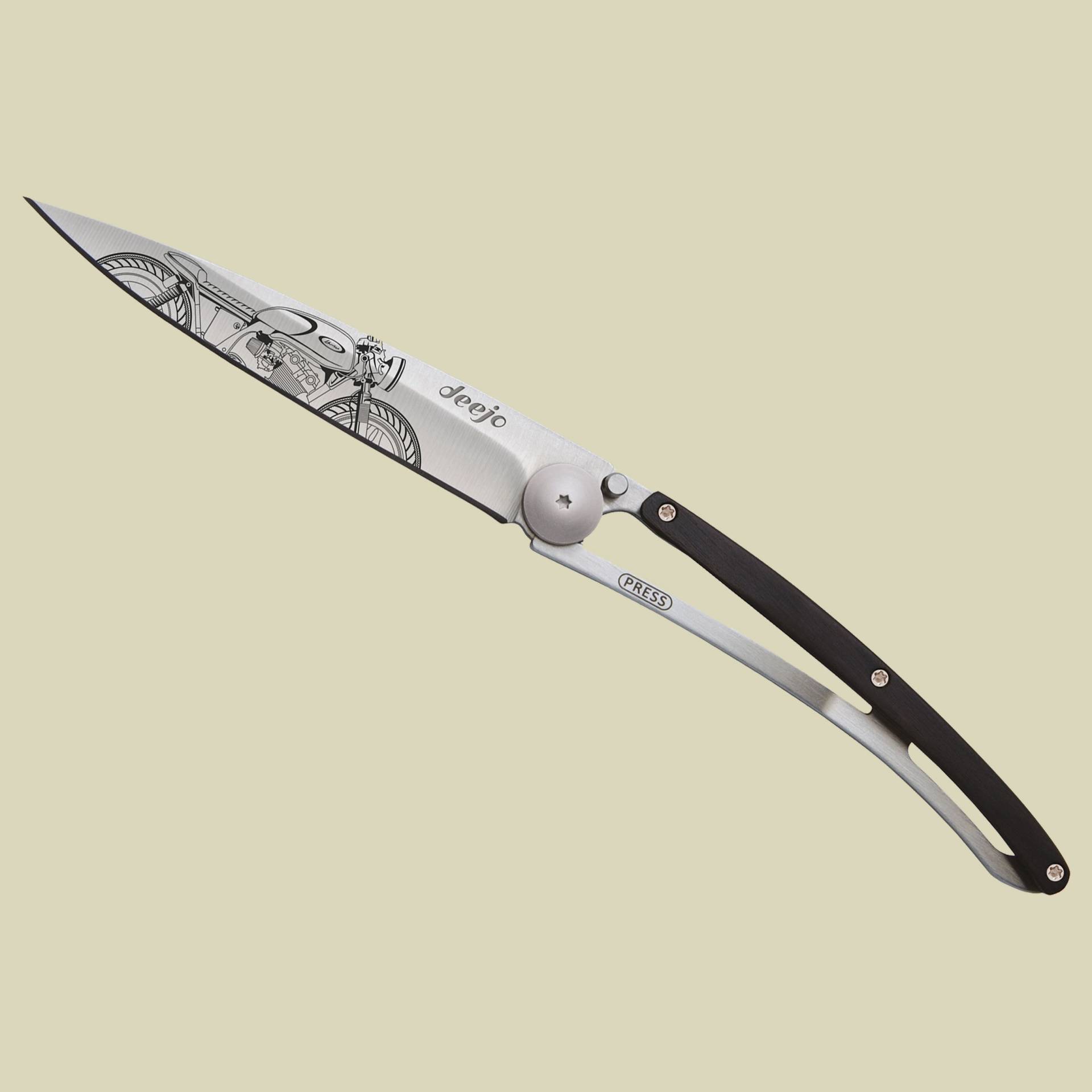 Deejo Taschenmesser 37g Ebenholz Titan Größe one size Farbe Cafe Racer Deejo Taschenmesser 37g Ebenholz Titan Größe one size Farbe Cafe Racer von Deejo