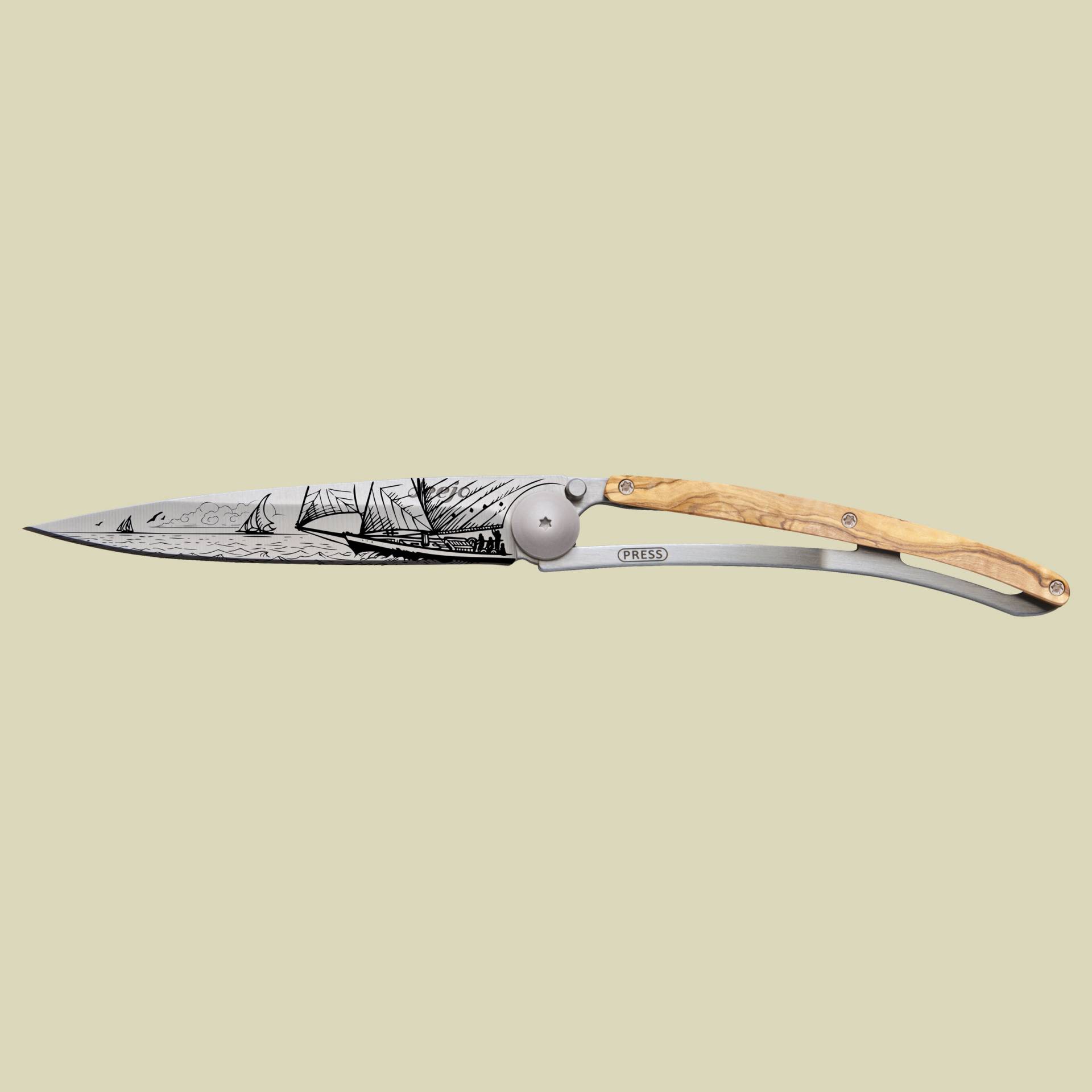 Deejo Taschenmesser 37g Olivenholz Titan Größe one size Farbe Segeln Deejo Taschenmesser 37g Olivenholz Titan Größe one size Farbe Segeln von Deejo
