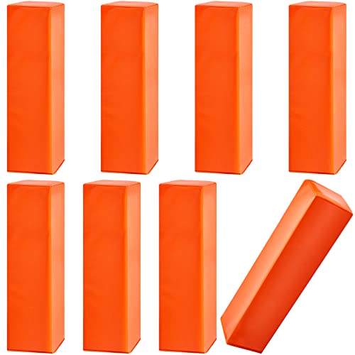 Deekin 8 Stück Fußball-Endzonen-Pylons, ankerlose Endzonen-Pylon-Marker, sandgewichtete Fußball-Pylons, Regulation 45,7 x 10,2 x 10,2 cm, Orange von Deekin