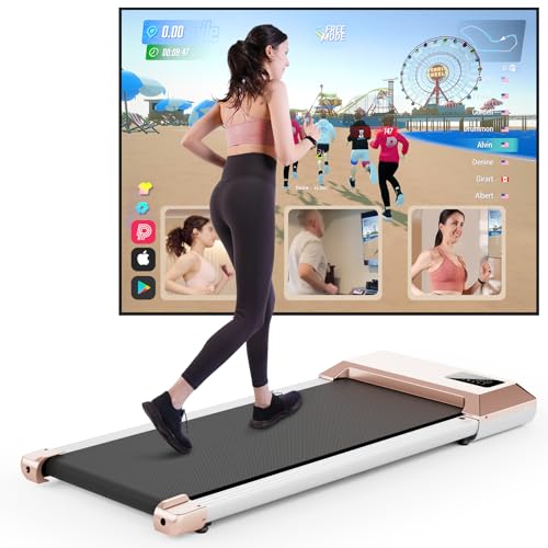 DeerRun Walking Pad Raceable,Laufband für Zuhause bis 136kg, Laufband Schreibtisch mit Pitpat App, Treadmill Leise 2,5PS mit Professionelle Trainingskurse & Multi-Runner-Rennen DeerRun Walking Pad Raceable,Laufband für Zuhause bis 136kg, Laufband Schreibtisch mit Pitpat App, Treadmill Leise 2,5PS mit Professionelle Trainingskurse & Multi-Runner-Rennen von DeerRun