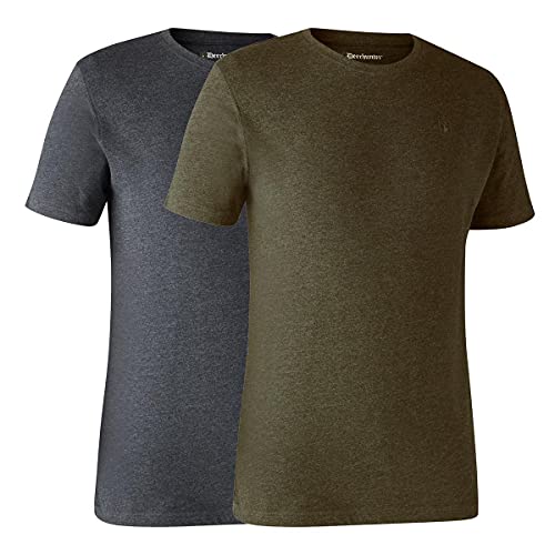 Deerhunter Basic 2-Pack-T-Shirt Abenteuer grün Melange Deerhunter Basic 2-Pack-T-Shirt Abenteuer grün Melange von Deerhunter