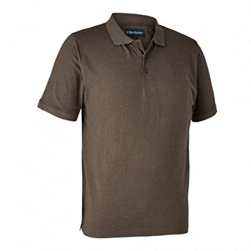 Deerhunter Gunnar Polo Shirt Brown Leaf Melange Deerhunter Gunnar Polo Shirt Brown Leaf Melange von Deerhunter