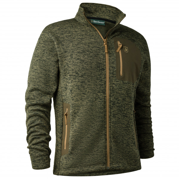 Deerhunter - Sarek Knitted Jacket - Fleecejacke Gr XL oliv von Deerhunter