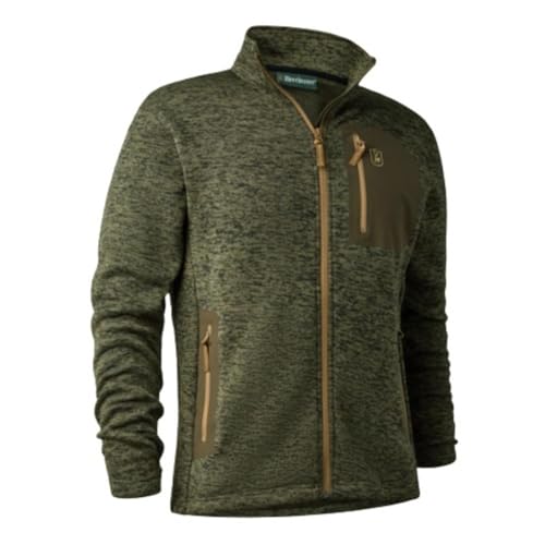 Deerhunter Sarek Knitted Jacket - Olive Night Melange von Deerhunter