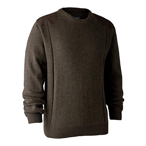 Deerhunter Sheffield Knit W. O-Neck Dark Elm von Deerhunter