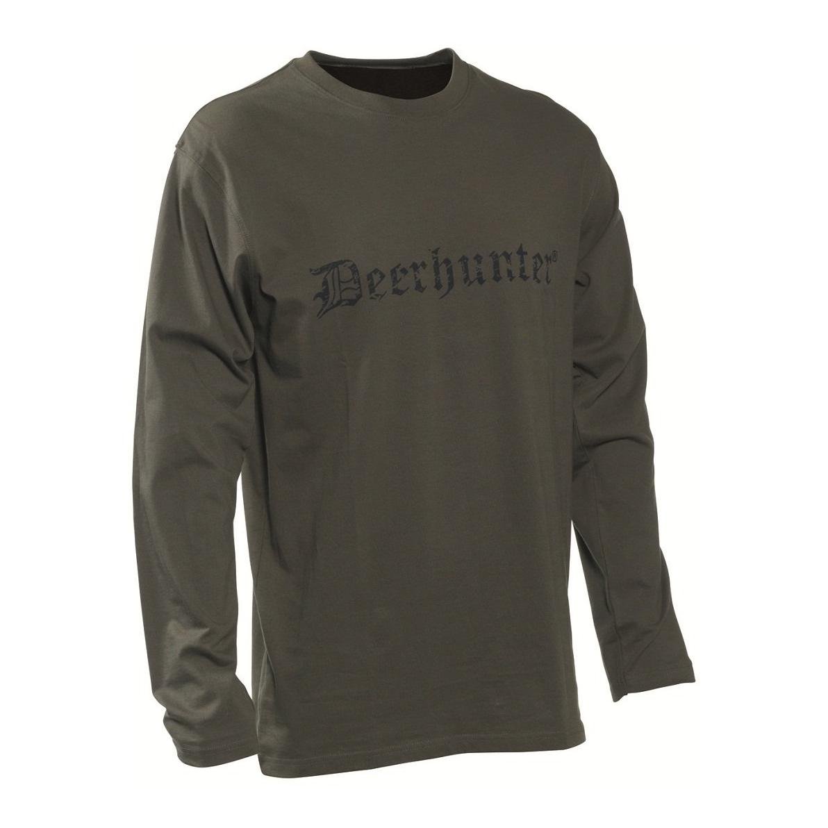 Deerhunter Shirt Herren Langarm - Oliv  XXL   Grösse: XXL von Deerhunter