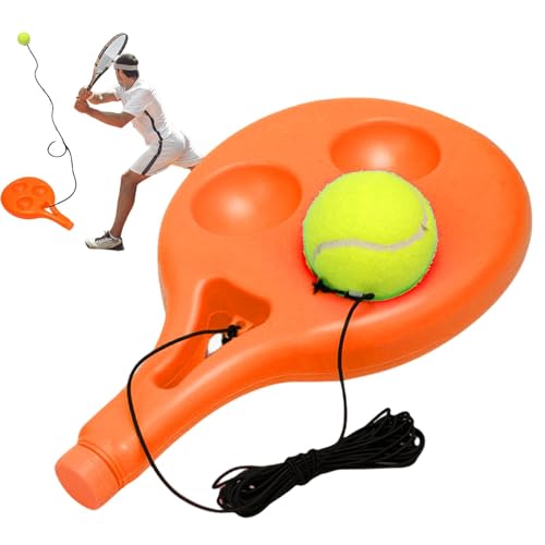 Deewar Tennistrainer – Tennis-Trainer-Rebounder, tragbarer Tennis-Rebounder mit vorgefüllter Basis, ABS-Tennis-Übungsrebounder, Übungs-Tennis-Trainingsgerät für Solo-Übungen, Erwachsene und Kinder von Deewar