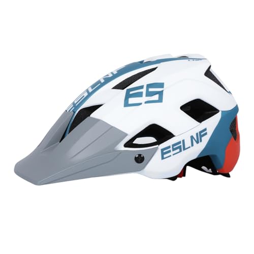 Fahrradhelme, 13,39 x 7,28 x 7,09 Zoll Fahrrad-Kopfbedeckung mit Abnehmbarer Krempe, Mountainbike-Helme, Fahrradhelme für Erwachsene, schützende, atmungsaktive Ausrüstung, für E-Bike, Rennradfahren von Deewar