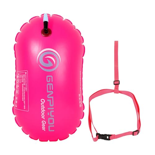 Sicherheitsschwimmer, PVC-Schwimmer, Trockensack, Abschleppschwimmer Schwimmtrainingshilfe, gut sichtbare Schwimmtrainingsboje, wasserdicht, aufblasbar, Trockensack, Sicherheit, Schwimmwellen von Deewar