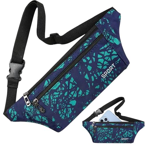 Unsichtbarer Laufgürtel, Unisex, Sport-Outdoor-Hüfttasche, Unisex, Handy-Gürteltasche, verstellbar, unsichtbar, für Radfahren, Wandern, Laufen, Klettern, Reiten, grün, Refer to description, Unisex von Deewar